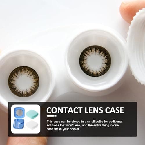 HOOWIFFY 3 Sets Pp Eye Lens Case Kit with Mirror for Home Use — view 4