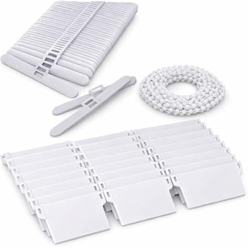 Vertical Blind 89mm Vertical Blind Bottom Weights Top Hangers and Bottom Chain Repair KIT (10)