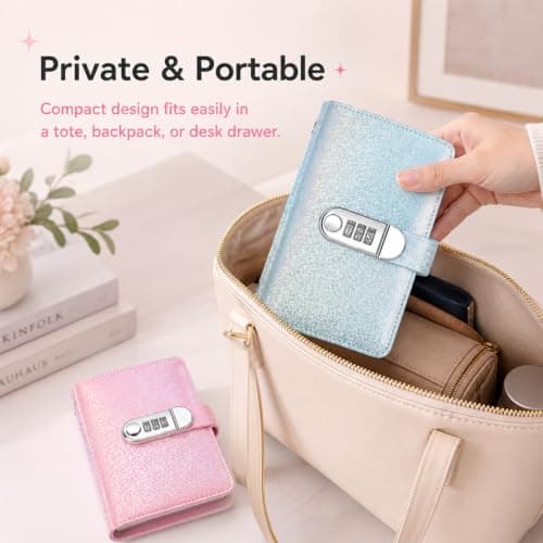 Kdkoeo 2 PCS 100 Page Reusable Money Saving Wallet with Combination Lock — view 5