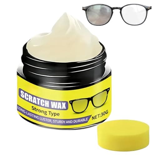 Wtirey Eyeglass Scratch Remover, 30g Scratch Repair Cream - Glasses Lens Scratch Remover for Spectacles, Home, Office, Travel & Road Trip