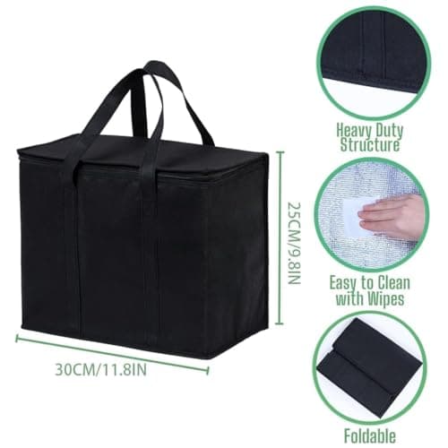 18L Insulated Cooler Bag,Reusable Leakproof Thermal Food Tote — view 2