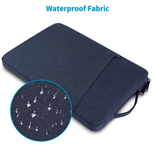 Chelory 13 14 Inch Laptop Sleeve for 13 Inch MacBook Air 14 inch MacBook Pro 2019-2026, 13.3 14 Inch Notebook Ultrabook Computer Water Resistant Shockproof Bag Tablet iPad Carrying Case, Dark Blue — view 5