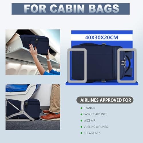 Lossga Ryanair Cabin Bags 40x30x20 Underseat Carry-ons Travel Backpack — view 2
