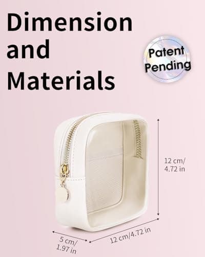 Small Makeup Bag for Handbag, Clear Mini Makeup Bag for Daily Use Travel — view 3