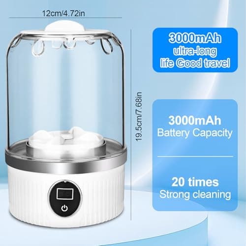 DMJJSD Portable Washing Machine, With a USB mini Washing Machine, 600 g Tragbare Underwear Washing Machines, Suitable for travel camping dormitories (white) — view 5