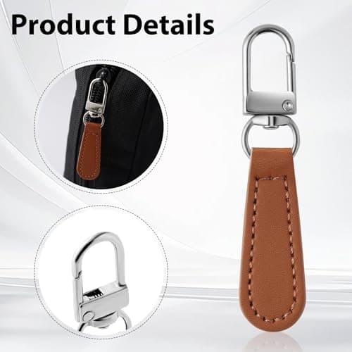 Deoward Zipper Pull Replacement PU Leather Handle Zipper Repair Tab (8 PCS) — view 2