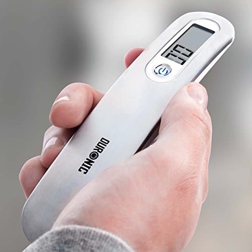 Duronic LS1013 Digital Travel Luggage Scale Weighing Scale Suitcase with Strap and Hook Numeric Display Capacity 50 kg, Luggage Scale — view 4