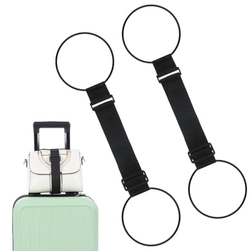 Ouligay 2 Pack Adjustable Luggage Straps for Suitcases Elastic Case Straps