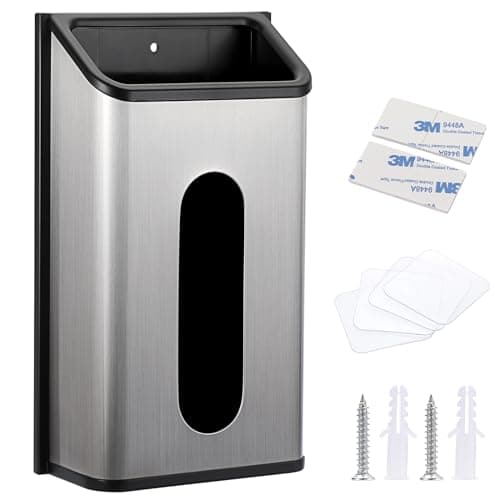 TOLIDA Stainless Steel Bag Saver Grocery Bag Dispenser, Silver
