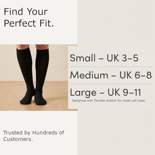 Kensington 75% Cotton Compression Socks Women & Men 18–21 mmHg Nude 6-8 — view 6