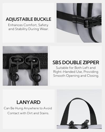 Waterfly 3L Large Bum Bag: RFID Blocking Anti-Theft Fanny Pack for Travel — view 6