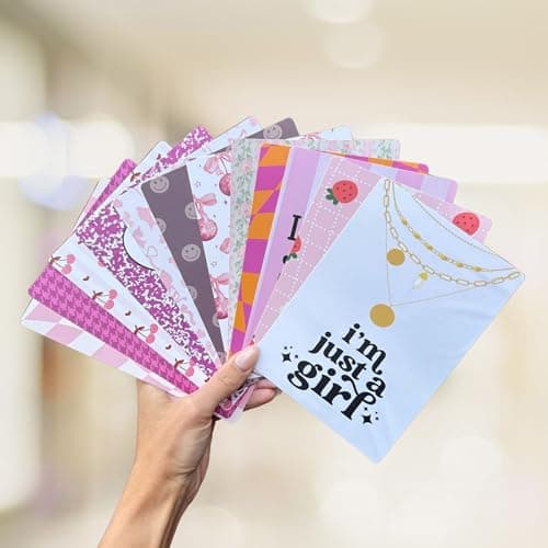 E-Reader Cardstock Paper Inserts for Clear Case | 12 pk 4.88 x 6.73” inches Paper White 11th Generation 6.8" Screen Compatible Put Behind Case Colorful Floral Designs Change Out (Design Mix 12) — view 5