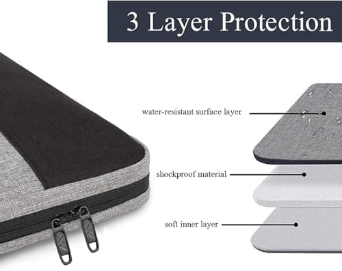 MATEIN Laptop Bag 15.6 Inch, TSA Laptop Case 15.6 Inch for Men, Grey — view 4