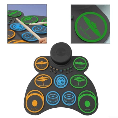 Portable E-Drum Kit 9-Pad with Built-in Speakers — view 6