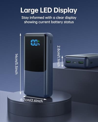 Coblob Power Bank 27000mah, Powerbank Fast Charging with Usb C — view 6