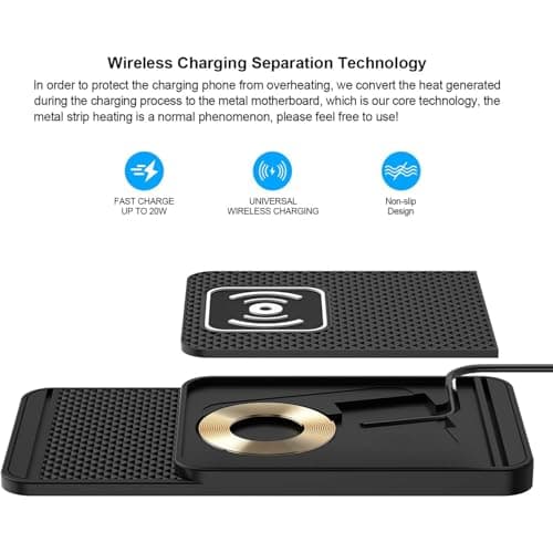 GSENIN Wireless Charging Pad for Car for Mazda CX-3 CX-30 CX-5 CX-50 CX-60 CX-70 CX-8 CX-90 — view 5