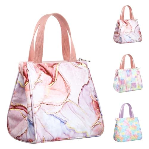Jessonly Lunch Bag for Women Insulated Lunch Bag Thermal Food Bag with Zipper Lunch Cool Bag Lunch Box Tote Bag for Kids, Girls, Adults, School, Work, Picnic, Outdoor Travel