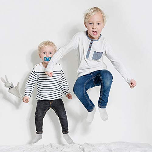 Kids Non Slip Toddler Boy Grip Socks 12 Pairs Anti Skid Sticky Socks for 1-10 Years Infants Baby Children (#1 Boys 12 Pairs, 1-3 Years) — view 6