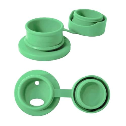 Pura Sport 18oz/ 550ml Standard Bottle w/Sleeve & Sport Top - Non-Insulated, Warm & Cold, Leak-Proof & Spill-Proof Silicone & Stainless Steel Collar for Kids, Toddlers, Preschoolers - Moss — view 3