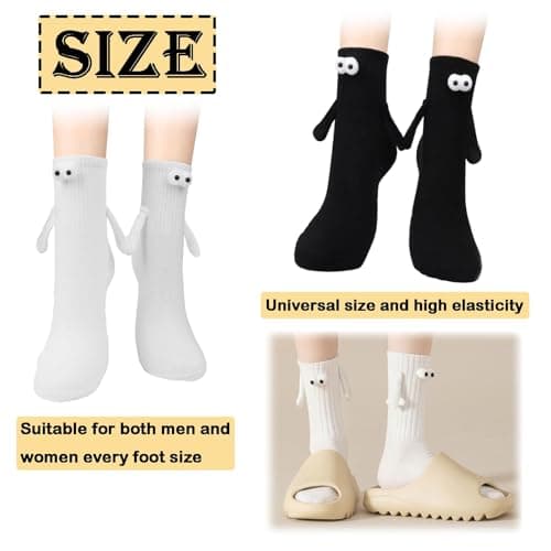 LPMXYW 2 Pairs Magnetic Socks Holding Hands Socks — view 2