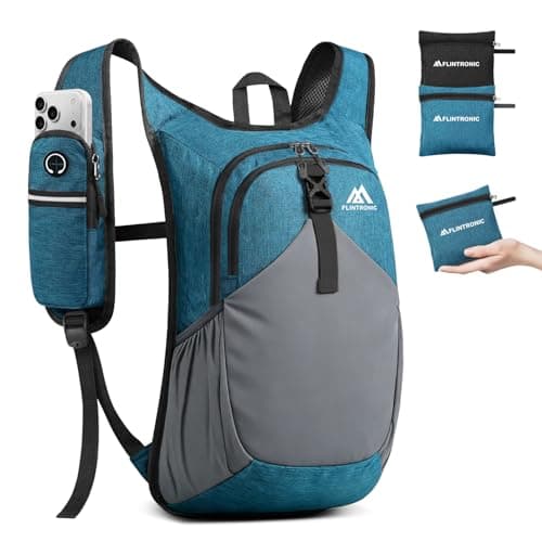 flintronic Lightweight Hiking Backpack, 18L Foldable Waterproof Rucksack, Back Pack Rucksack for Men Women Kids, Walking Backpack for Outdoor Sports, Hiking, Travelling, Camping
