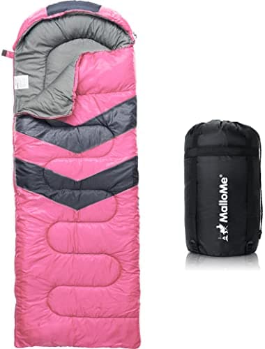 MalloMe Sleeping Bags for Adults & Kids Sleeping Bag 3-4 Season - Ultralight Backpacking Sleeping Bag Cold Weather & Warm, Lightweight Compact, Single Adult Girls Boys Winter Sleep Camping Accessories