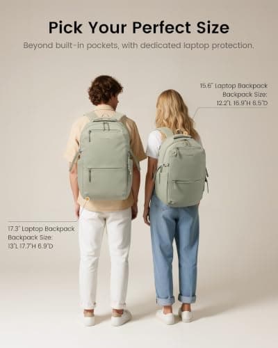 LOVEVOOK Laptop Backpack Womens Men, Lightweight School Bags Work Bag — view 2