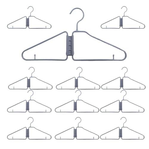 Foldable Hangers for Cruise 12 Pieces Portable Space Saving Travel — view 6