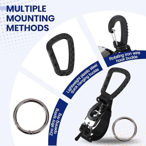 Magnetic Luggage Strap for Backpack & Suitcase - Heavy Duty Suitcase Belt with Jacket Gripper - Multi Purpose Travel Accessories with Replaceable Hooks - Adjustable Extra Bag Holder — view 3