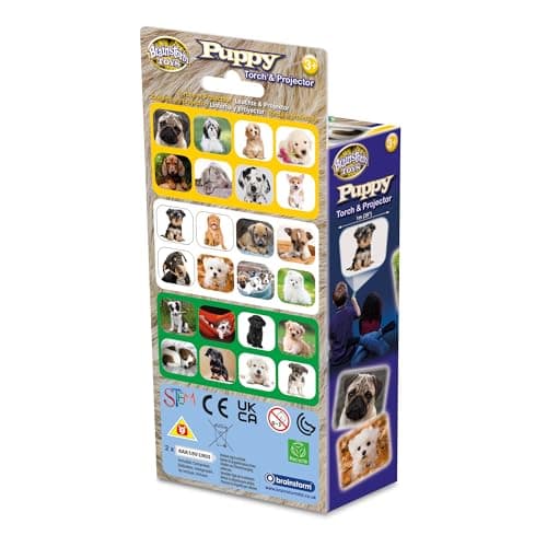Brainstorm Toys Puppies Stem Torch and Projector – 24 Dog Images, Projects Clear Pictures up to 1 Metre Wide, Interactive Educational Kids Flashlight Toy — view 3