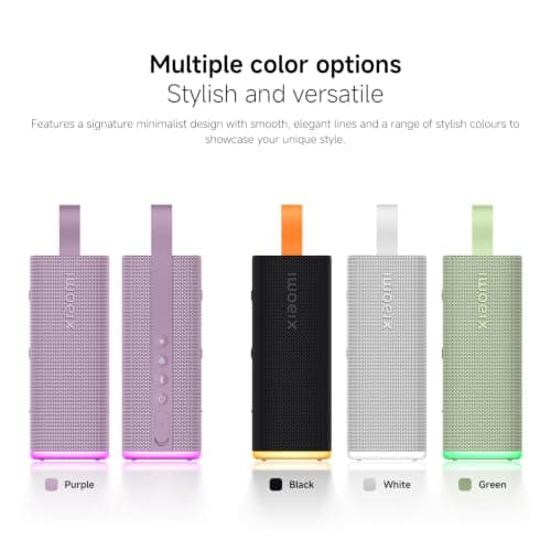 XIAOMI Sound Play Portable Bluetooth Speaker, 18W Powerful Stereo Sound, Auracast Multi-Speaker, RGB Ambient Light, Up to 14 Hours Playtime, IP68 Waterproof TWS Pairing, Outdoor - Purple — view 4
