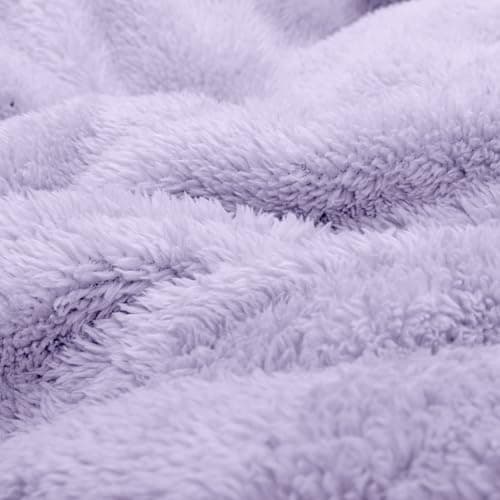 Snug Rug Lavender Blanket Sherpa Fleece Fluffy Luxury For Sofa Blankets Warm Winter Soft Throws 127 x 178cm (50"x 70") — view 3