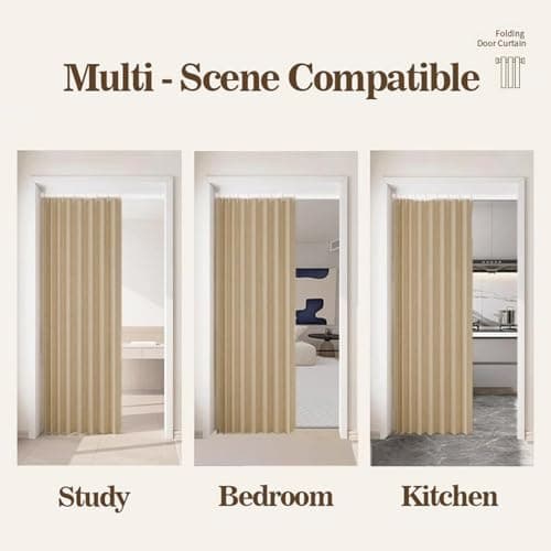 Invisible Magnetic Door Screen Foldable & Stylish for Bedrooms Brown 130x220cm Energy Efficient Cat Proof Easy Installation Bug & Insect Repellent — view 6