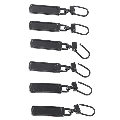 Multi-Purpose Zipper Replacement Kit, 6-Pack Black Color for Luggage Bags Backpacks Clothing, Durable Repair Solution for Travelers Students Outdoor Enthusiasts — view 2