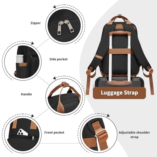Kono Laptop Backpack Womens School Bags for Girls Lightweight Rucksack — view 5