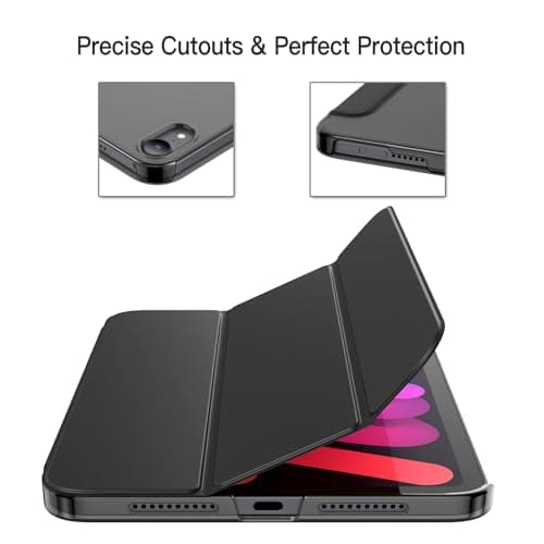 JETech Case for iPad mini A17 Pro/6th Gen (2024/2021), Black — view 4