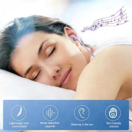 Sleep Earbuds, Soft Lightweight Wired Noise Cancelling Small Canal — view 6