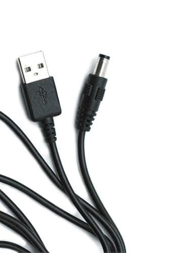 iTechCover USB Cable Charging Cord Charger Power Lead Compatible with Fifty Shades of Grey Greedy Girl Massager / (2m / 6.6ft) / (22AWG) 5V 2A / Black — view 4