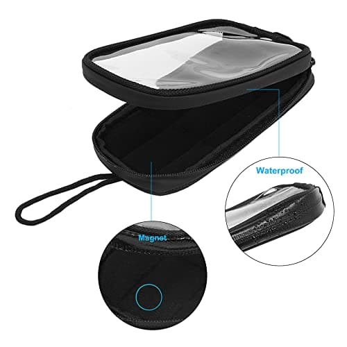 X AUTOHAUX 7'' Magnetic Tank Bag PU Leather Waterproof for Motorcycle — view 5