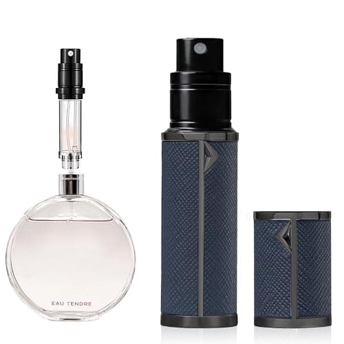 muilsae AB00DB Perfume atomizer,Refillable Perfume Bottle, Pocket Cologne atomizer, Bottom Fill, Suitable for travel and vacation, birthday and anniversary,5ml(Deep blue 5ml)