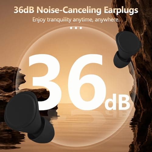Ear Plugs for Sleep, 36dB Noise Canceling, Silicone Ear Plugs for Sleeping — view 2