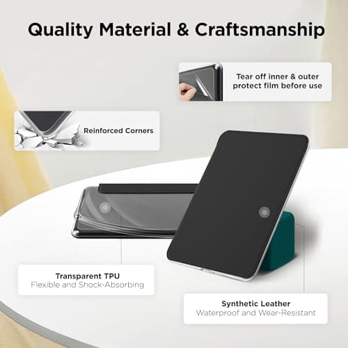 Litvana Detachable Magnetic Case for 6.8" Kindle Paperwhite (11th Generation-2021) and Kindle Paperwhite Signature Edition, Slim PU Shell Cover Case with Auto Wake/Sleep, Black — view 6