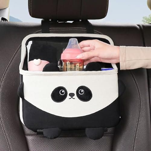 Backseat Trash Can – Multifunctional Stable Organizer, Wear Resistant Storage, Portable Practical Holder, Sleek Compact Design | For Family Friends Mobile Phones Files Toys Snacks Car Vehicle Travel — view 3