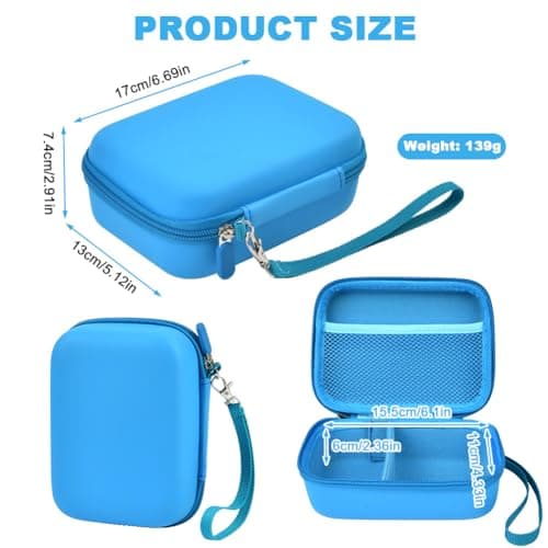 Ainiv Kids Instant Camera Case, Kids Camera Photo Paper Organizer, Blue — view 2