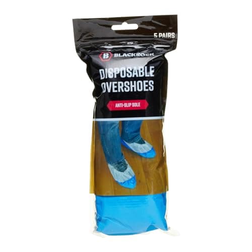 Blackrock Shoe Covers Disposable Overshoes Pack of 10 Blue - One Size