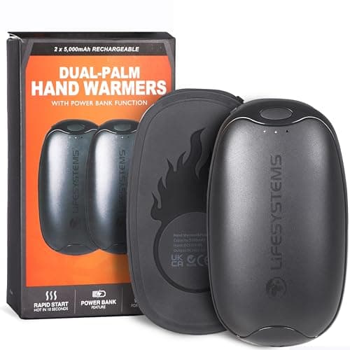 Lifesystems Rechargeable Dual-Palm Hand Warmer with 2 x 5000mAh Power Bank — view 2