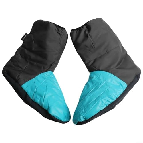 Warm Sleeping Bag Foot Muff, For Camping Hiking Travel, Thermal Polyester Feet Warmer Cover With Elastic Band, Windproof Insulated Socks Liner, For Outdoor Gear(Green) — view 2