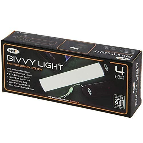 DNA NGT Fishing Camping Rechargeable Bivvy Tent Light Power Bank Remote with Neoprene Case and FREE LED Headlight (Now with Additional RED LED) — view 5
