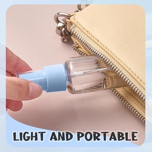 bellmeanin 9 Pcs Travel Bottle for Toiletries Set 50 ML (Blue) — view 6