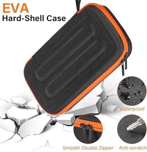 Wireless Microphone Case Compatible with JBL PartyBox Wireless Mic - 2X Digital Wireless Microphones,Protable Mic Travel Bag Storage Box for Receivers, Adapters, AA Batteries,Charger (Box Only) — view 3